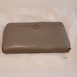 Tory Burch Beige Leather Wallet